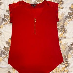 Red Blouse from Express, Size XS